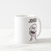 セサミストリート | Grover Bright |名前の追加 コーヒーマグカップ (正面右)