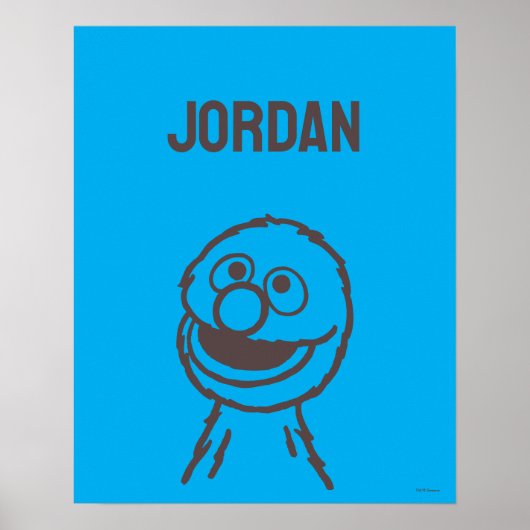 セサミストリート | Grover Bright |名前の追加 ポスター (正面)