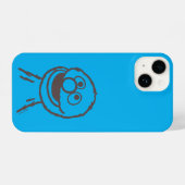 セサミストリート | Grover Bright |名前の追加 iPhoneケース (裏面横)