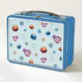 セサミストリート | Mecha Builder顔 |名前の追加 メタルランチボックス (正面)