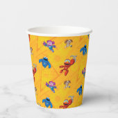 セサミストリート | Mecha Buildersパターン 紙コップ (裏面)