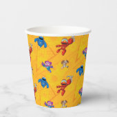 セサミストリート | Mecha Buildersパターン 紙コップ (正面)