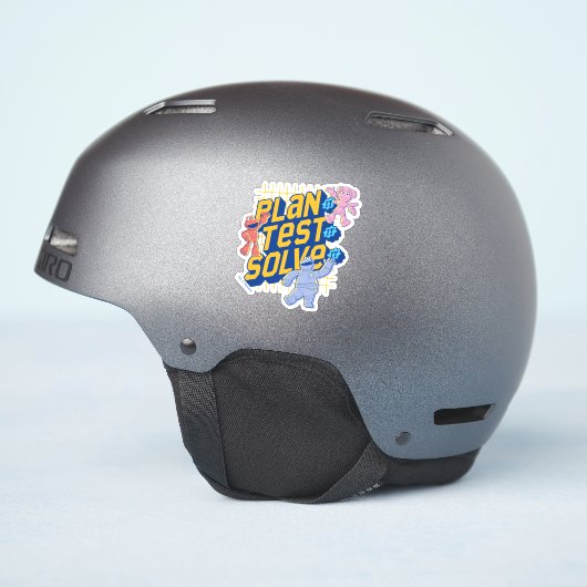 セサミストリート | Mecha Builders計画テストの解決 シール (ヘルメット側面)