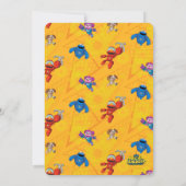 セサミストリート | Mecha Builders -誕生日 招待状 (裏面)