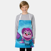 セサミストリート Mecha Builders Abby |メカビルダーズ エプロン (着用した状態)