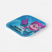 セサミストリート Mecha Builders Abby |メカビルダーズ |名前の追加 ペーパープレート (傾斜あり)