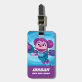 セサミストリート Mecha Builders Abby |メカビルダーズ |名前の追加 ラゲッジタグ (正面縦)