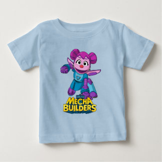 セサミストリート Mecha Builders Abby Action ベビーTシャツ