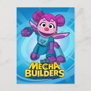セサミストリート Mecha Builders Abby Action ポストカード