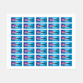 セサミストリート Mecha Builders Abby Action ラベル (シート)