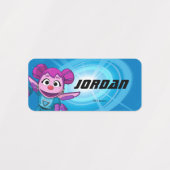 セサミストリート Mecha Builders Abby Action ラベル (デザイン2)