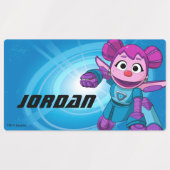 セサミストリート Mecha Builders Abby Action ラベル (デザイン1)