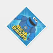 セサミストリート | Mecha Builders Cookieの実行中 スタンダードランチョンナプキン (角)