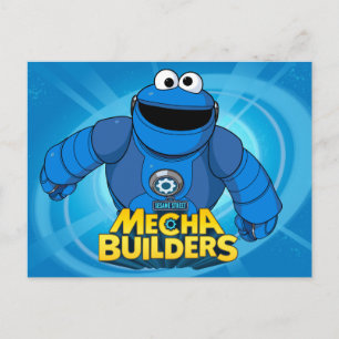 セサミストリート   Mecha Builders Cookieの実行中 ポストカード