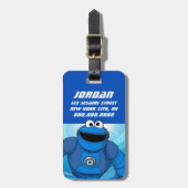 セサミストリート | Mecha Builders Cookieの実行中 ラゲッジタグ (正面縦)