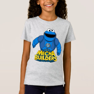 セサミストリート Mecha Builders Cookieの実行中 Tシャツ