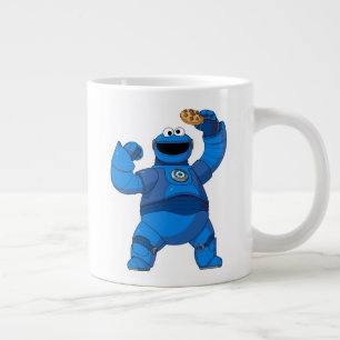 セサミストリート   Mecha Builders Cookie Monster ジャンボコーヒーマグカップ