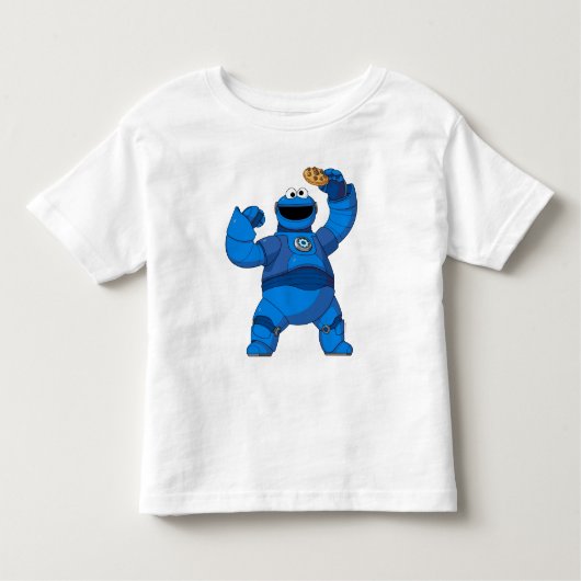 セサミストリート | Mecha Builders Cookie Monster トドラーTシャツ (正面)