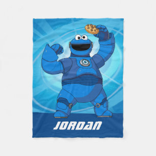 セサミストリート   Mecha Builders Cookie Monster フリースブランケット
