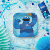 セサミストリート | Mecha Builders Cookie Monster ペーパープレート (パーティー)