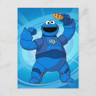 セサミストリート Mecha Builders Cookie Monster ポストカード