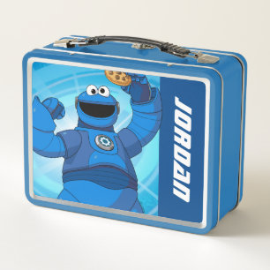 セサミストリート   Mecha Builders Cookie Monster メタルランチボックス