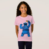 セサミストリート | Mecha Builders Cookie Monster Tシャツ (正面フル)