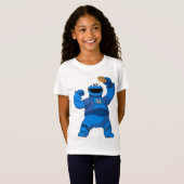 セサミストリート | Mecha Builders Cookie Monster Tシャツ (正面フル)