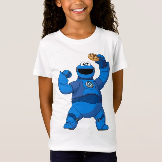 セサミストリート | Mecha Builders Cookie Monster Tシャツ (正面)