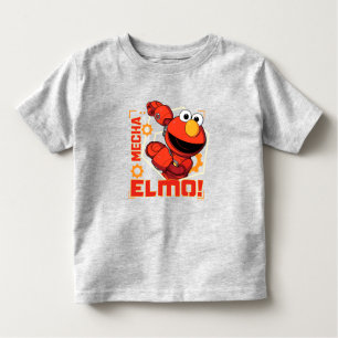 セサミストリート   Mecha Builders Elmoデザイン トドラーTシャツ