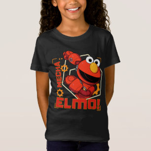 セサミストリート   Mecha Builders Elmoデザイン Tシャツ