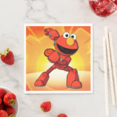 セサミストリート | Mecha Builders Elmo スタンダードランチョンナプキン (インサイチュ)