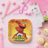 セサミストリート | Mecha Builders Elmo ペーパープレート (パーティー)