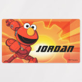 セサミストリート | Mecha Builders Elmo ラベル (デザイン1)