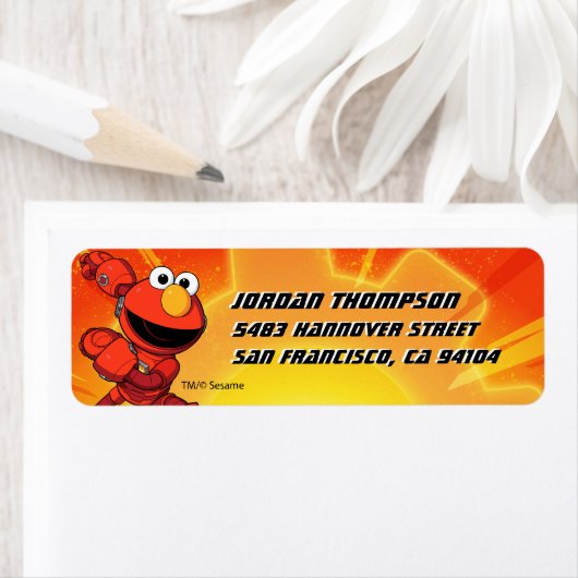 セサミストリート | Mecha Builders Elmo ラベル (インサイチュ)