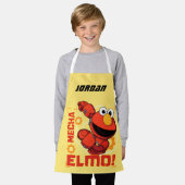 セサミストリート | Mecha Builders Elmo |名前の追加 エプロン (着用した状態)
