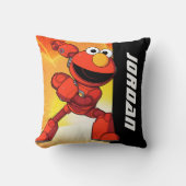セサミストリート | Mecha Builders Elmo |名前の追加 クッション (正面)