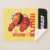 セサミストリート | Mecha Builders Elmo |名前の追加 シェルパブランケット (正面(横))