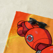 セサミストリート | Mecha Builders Elmo |名前の追加 ビーチタオル (インサイチュ)