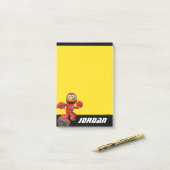 セサミストリート | Mecha Builders Elmo |名前の追加 ポストイット (デスク上)