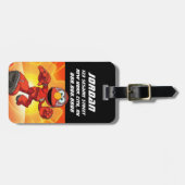 セサミストリート | Mecha Builders Elmo |名前の追加 ラゲッジタグ (正面横)