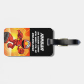 セサミストリート | Mecha Builders Elmo |名前の追加 ラゲッジタグ (裏面横)