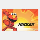 セサミストリート | Mecha Builders Elmo 長方形シール (正面)