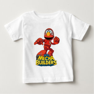 セサミストリート   Mecha Builders Elmo In Action ベビーTシャツ