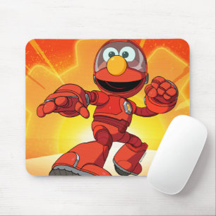 セサミストリート Mecha Builders Elmo In Action マウスパッド