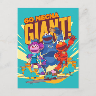 セサミストリート   Mecha Builders Go Mecha Giant! ポストカード