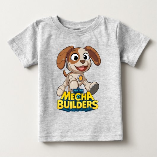 セサミストリート Mecha Builders Tango In Action|メカビルダーズ ベビーTシャツ (正面)
