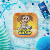 セサミストリート Mecha Builders Tango In Action|メカビルダーズ ペーパープレート (パーティー)