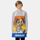 セサミストリート Mecha Builders Tango | Mecha Builders |名前 エプロン (着用した状態)