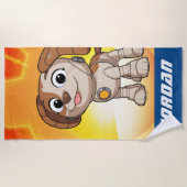 セサミストリート Mecha Builders Tango | Mecha Builders |名前 ビーチタオル (正面)